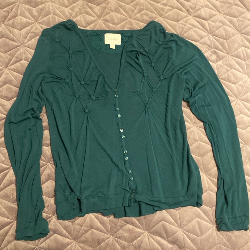 Long sleeve top from Anthropologie, size L